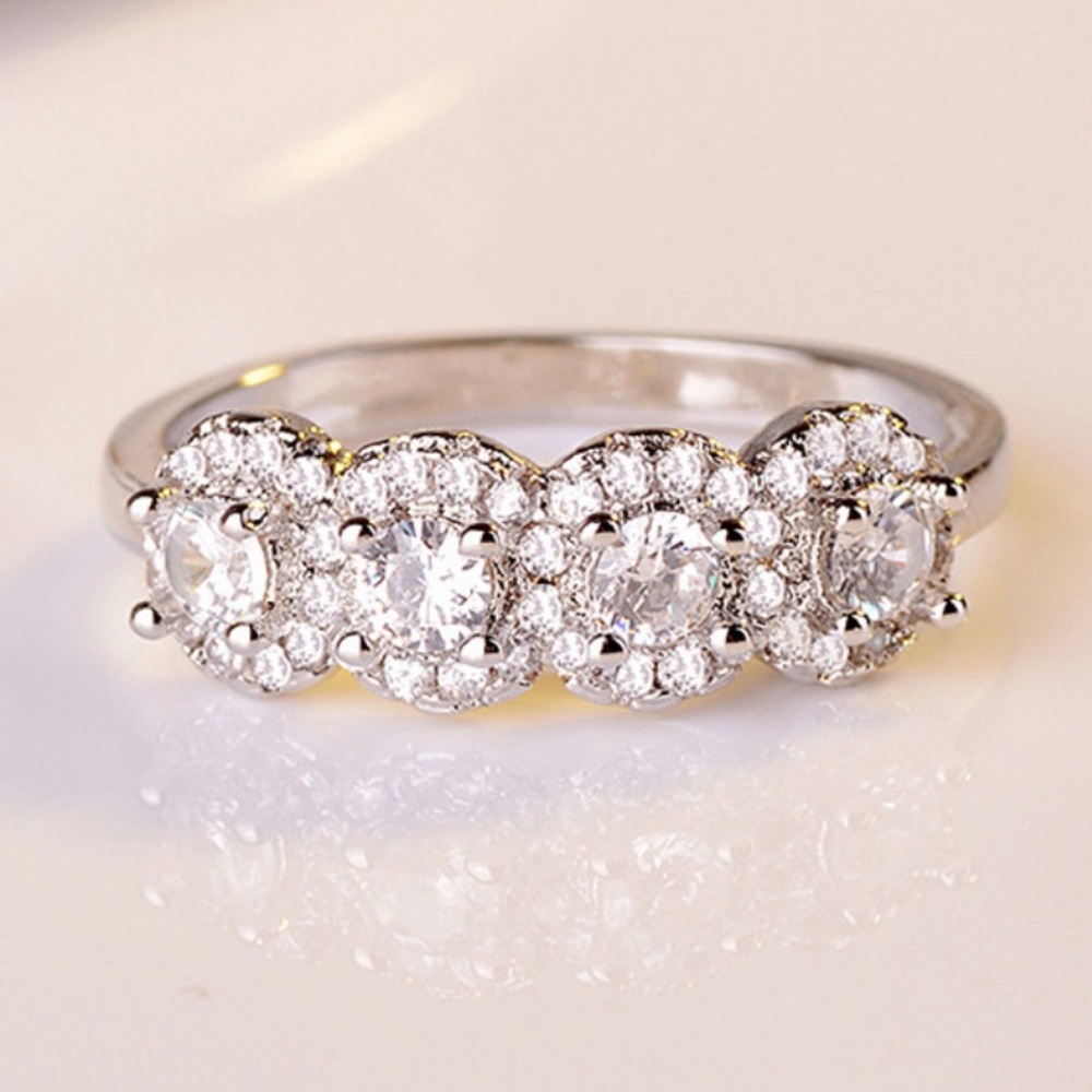 NEW💍925 STERLING SILVER DIAMOND RING - Picture 6 of 6